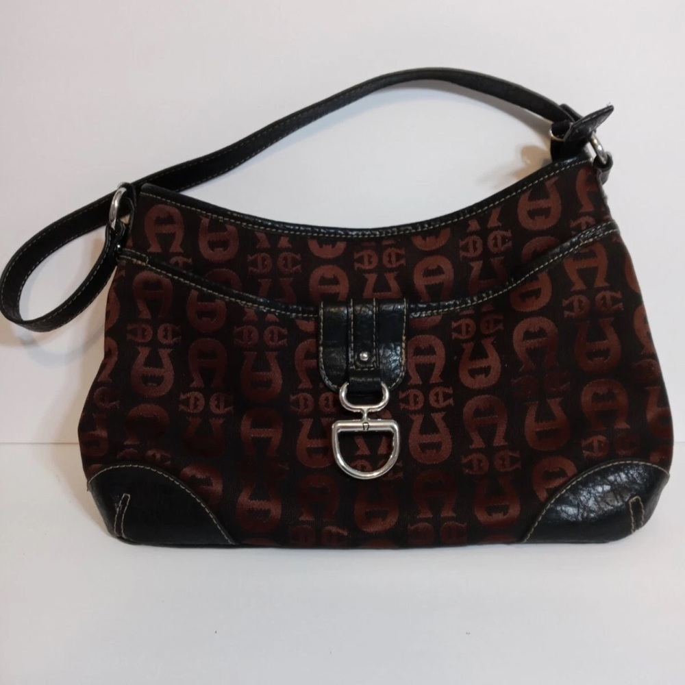 Etienne Aigner Signature Logo Handbag Brown